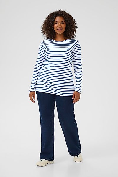 KAFFE Curve Langarmbluse Langarm-Shirt KClia Große günstig online kaufen