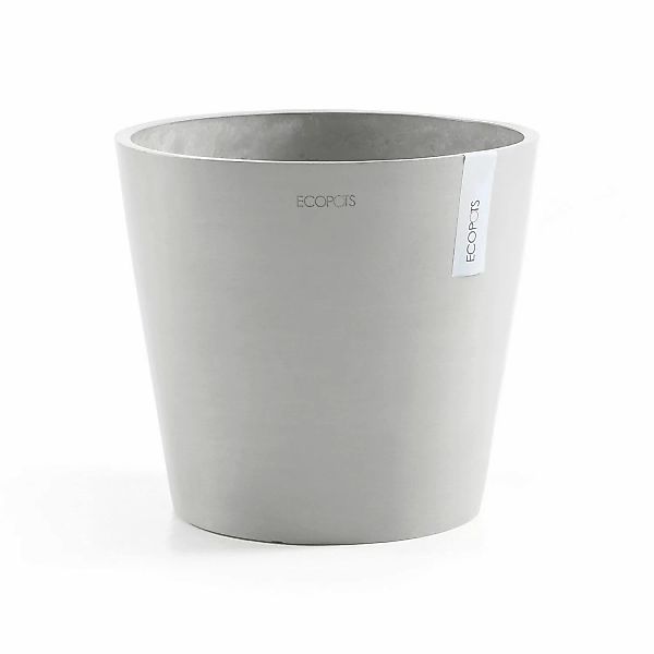 Ecopots Pflanztopf Amsterdam Weißgrau 40 cm x 35 cm günstig online kaufen