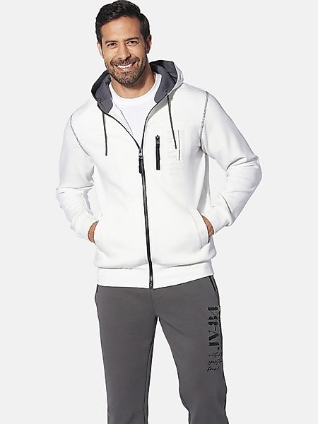 Jan Vanderstorm Kapuzensweatjacke FINNDOR mit kontrastfarbener günstig online kaufen