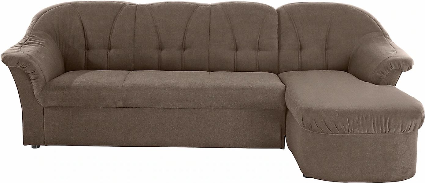 DOMO collection Ecksofa "Pegnitz, elegante Rückensteppung, komfortabel, Bre günstig online kaufen
