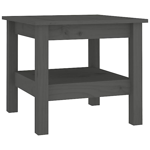 furnicato Couchtisch Grau 45x45x40 cm Massivholz günstig online kaufen