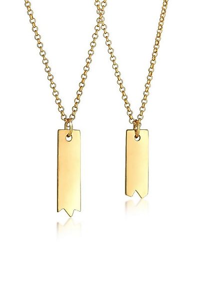 Elli Ketten-Set Barren Partner Freundschaft Set (2 tlg) 925 Silber, Geo günstig online kaufen