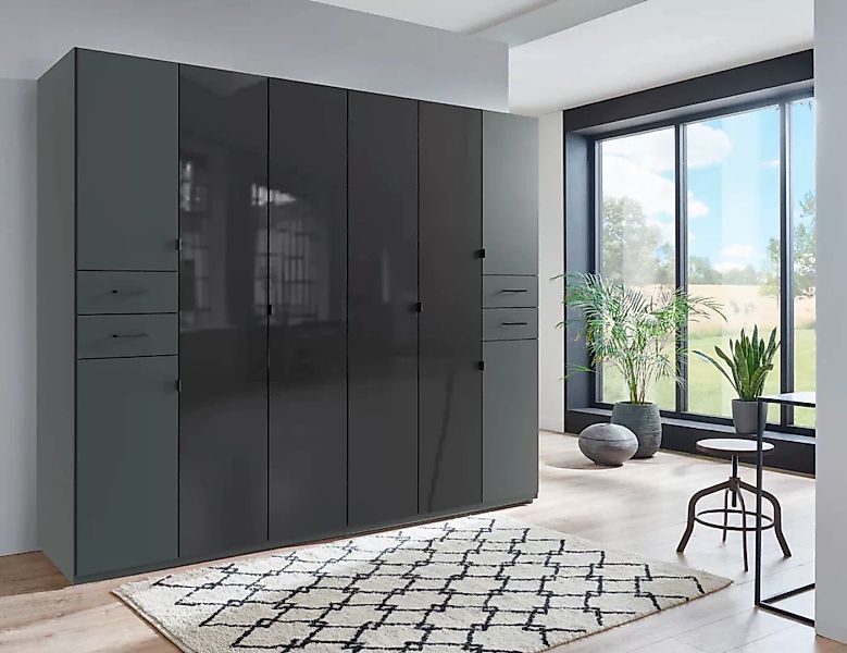 Wimex Drehtürenschrank "Danzig", mit Schubladen auf bequemer Höhe, mit Glas günstig online kaufen