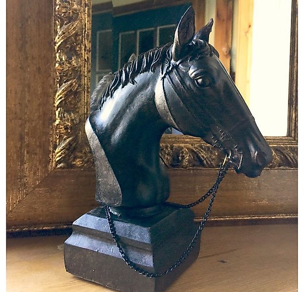 Antikas Wanddekoobjekt Tischdekoration Pferdekopf - Skulptur Pferd Geschenk günstig online kaufen