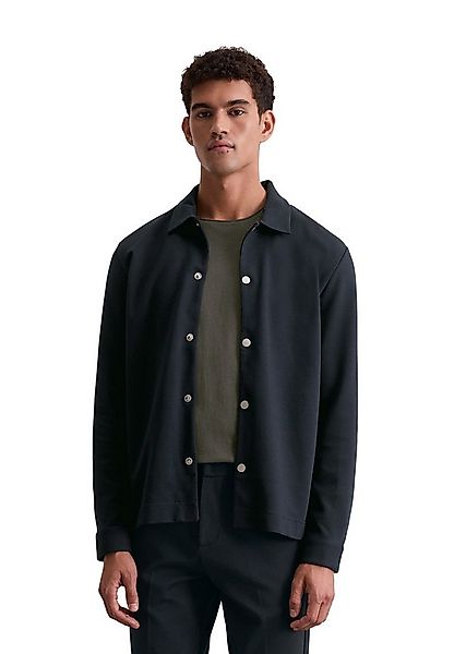 Marc O'Polo Hemdjacke Sweat-Overshirt regular fit aus Bio-Baumwoll-Mix günstig online kaufen