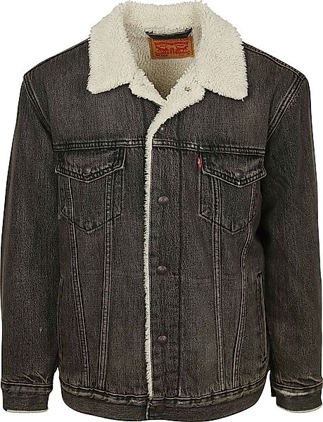 Levi's Sherpa Jacke Denim Anthrazit - Größe XL günstig online kaufen