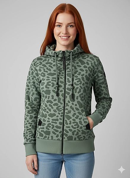 Ragwear Kapuzensweatjacke "RYLIE PRINT ZIP O" günstig online kaufen