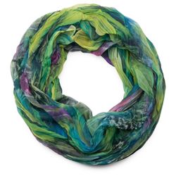 styleBREAKER Loop Loop mit Feder Muster, günstig online kaufen