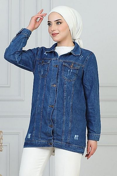 MODAMİHRAM Jeansjacke Laser-Detail-Jeansjacke günstig online kaufen