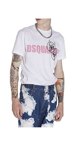 Dsquared2 Print-Shirt DOODLE LOGO FACE T-SHIRT WHITE S günstig online kaufen