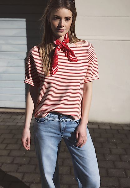 STREET ONE STUDIO T-Shirt Rundhalsausschnitt günstig online kaufen