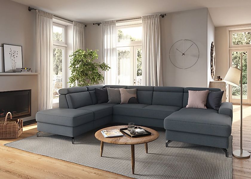 sit&more Wohnlandschaft »Scarlett U-Form« inklusive Kopfteilverstellung, wa günstig online kaufen