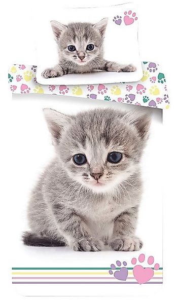 Jerry Fabrics Kinderbettwäsche Kitten, Renforcé, 2 teilig günstig online kaufen