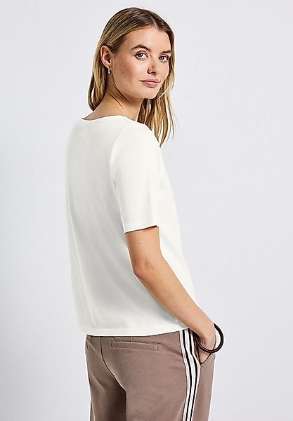 STREET ONE T-Shirt U-Boot Ausschnitt, Basic günstig online kaufen