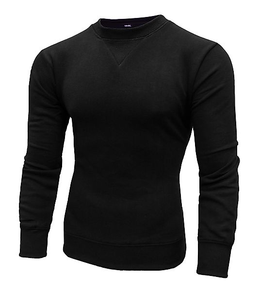 RMK Rundhalspullover Herren Pullover Langarmshirt Basic günstig online kaufen