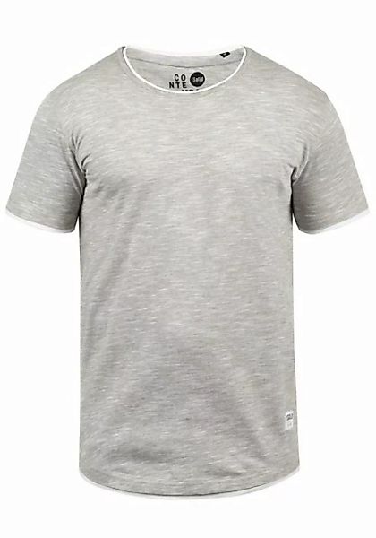 !Solid Rundhalsshirt SDRigos Kurzarmshirt mit farblich abgesetztem Kragen günstig online kaufen