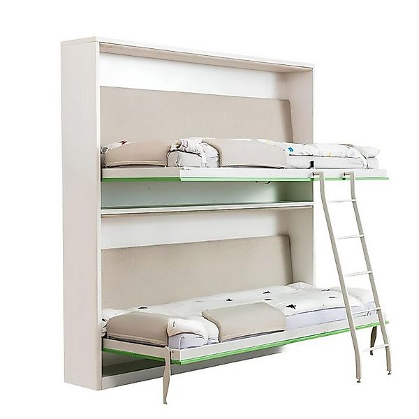 JVmoebel Hochbett Doppelbett Platzsparend Betten Etagen Bett Schrank Betten günstig online kaufen