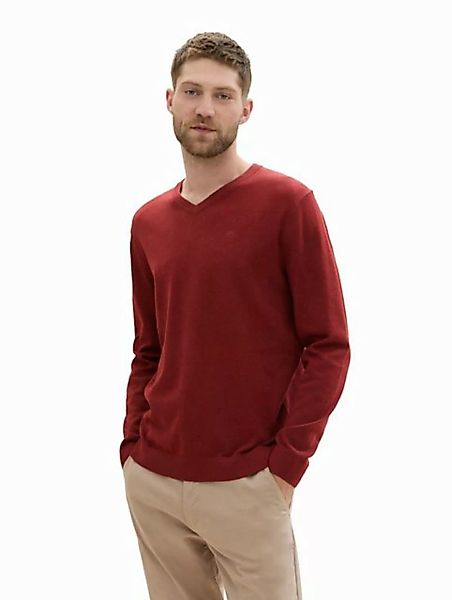 TOM TAILOR Sweatshirt Basic V-Neck Knit (1-tlg) günstig online kaufen