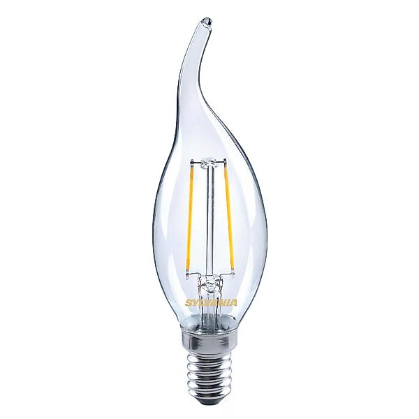 LED-Kerzenlampe E14 ToLEDo 2,5W 827 klar, Windstoß günstig online kaufen