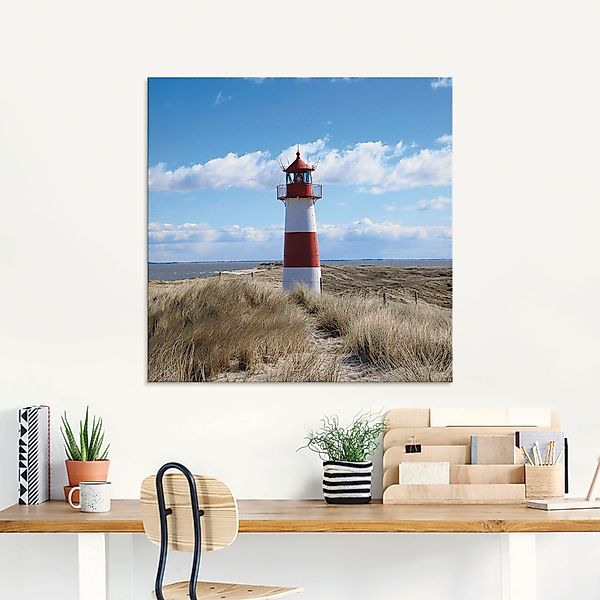 Artland Glasbild »Leuchtturm Sylt«, Gebäude, (1 St.), in verschiedenen Größ günstig online kaufen