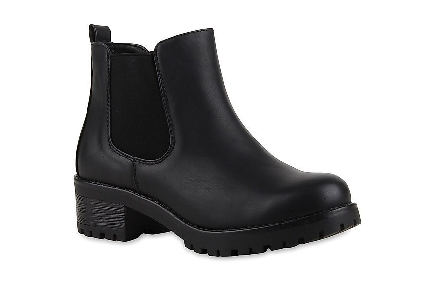 VAN HILL 79018 Chelseaboots Bequeme Damen Chelsea Boots Profilsohle Stiefel günstig online kaufen
