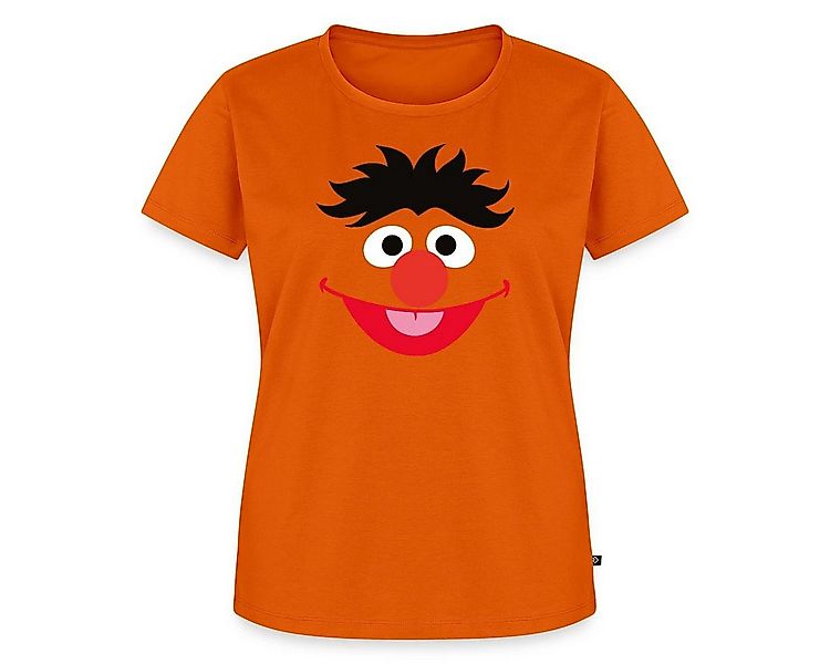 Spreadshirt T-Shirt Sesamstraße Ernie Gesicht Kostüm Karneval Frauen Premiu günstig online kaufen