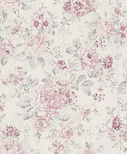 Rasch Vliestapete Rasch Selection, Floral, rosa creme 516029 günstig online kaufen