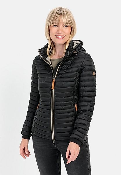 camel active Steppjacke aus recyceltem Polyamid Langarm Kapuze Markenlogo günstig online kaufen
