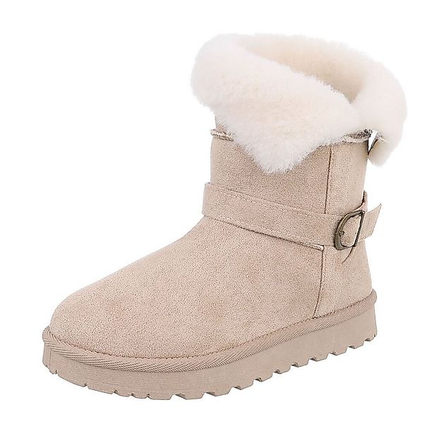 Ital-Design Damen Snowboots Freizeit Snowboots (87452029) Flach Plateaustie günstig online kaufen