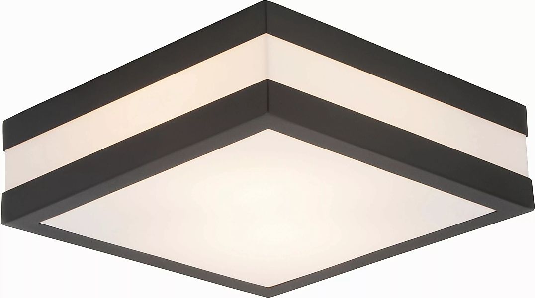 Brilliant Außen-Wandlampe Matteo Anthrazit Weiß günstig online kaufen