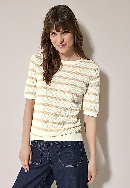CECIL Kurzarmpullover mit Streifen und in günstig online kaufen