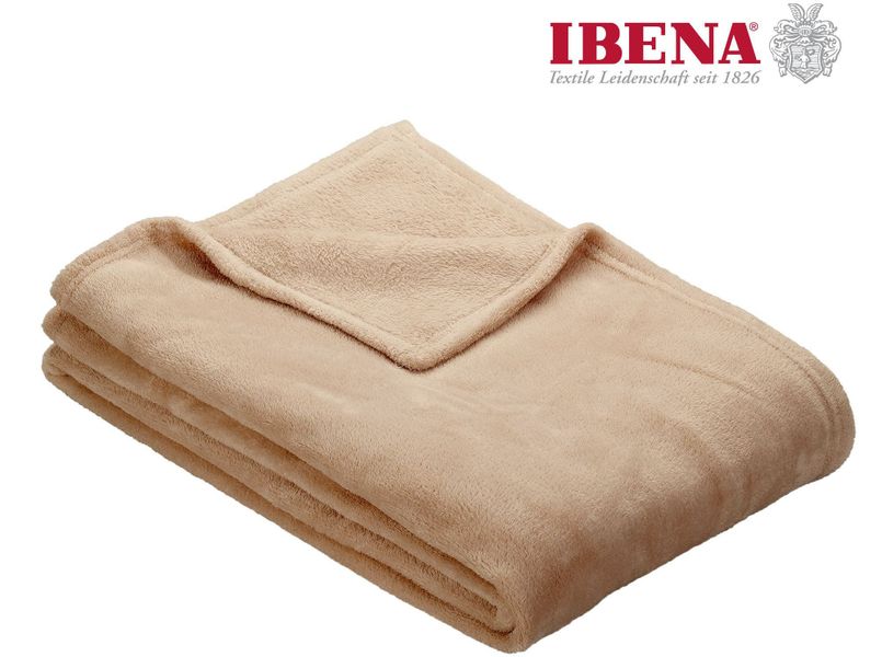 IBENA Wohndecke "Uni Fleecedecke Olbia" einfarbig schick, Kuscheldecke günstig online kaufen