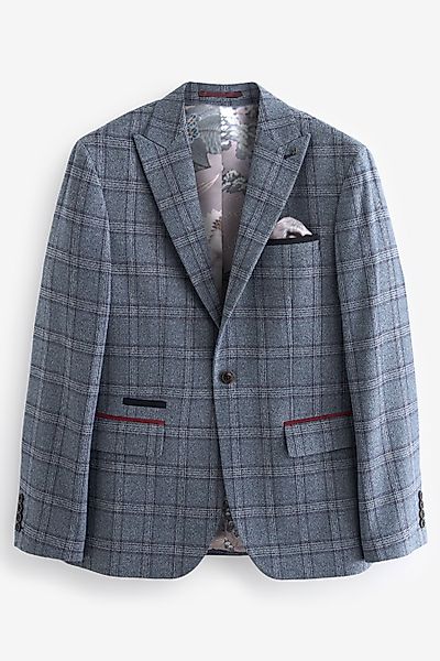Next Baukastensakko Regular-Fit-Anzugsakko mit kleinem Karomuster günstig online kaufen