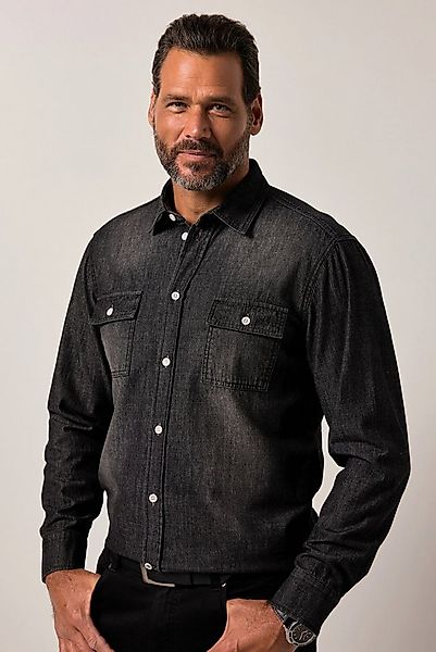 JP1880 Businesshemd JP1880 Jeanshemd Langarm Kentkragen Vintage Look günstig online kaufen