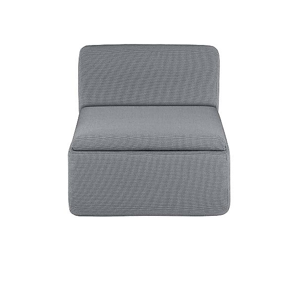 GROVA Outdoor Lounge 1-Sitzer Modul Zinc Ohne Bodenplatte und Füßen günstig online kaufen