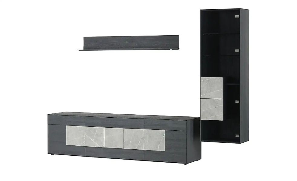 Wohnwert Wohnkombination  Alea ¦ grau ¦ Maße (cm): B: 292 H: 208 T: 52.0 Ko günstig online kaufen