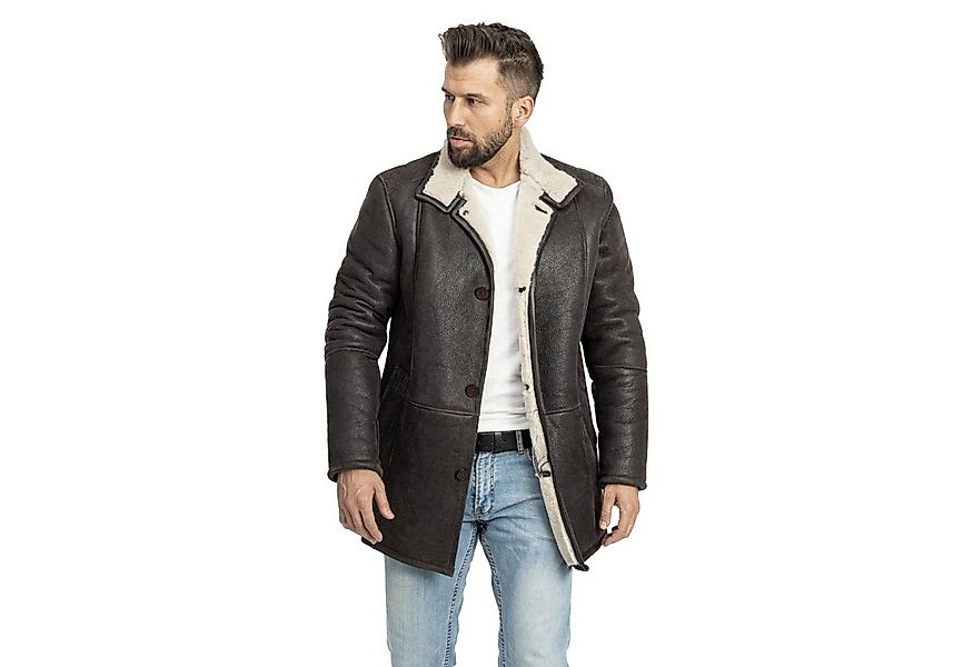 S&A Ledermoden Lederjacke Niko Aus echtem Velours-Lammfell günstig online kaufen