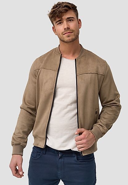 Indicode Sommerjacke Ibon Kunstlederjacke mit Stehkragen günstig online kaufen