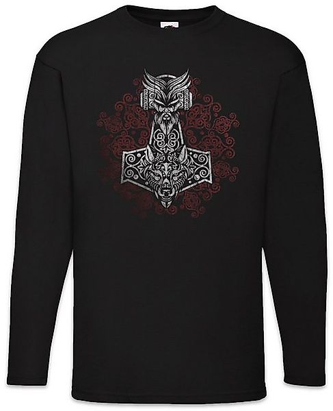 Urban Backwoods Langarmshirt Thors Hammer Ornaments Langarm T-Shirt Mjölnir günstig online kaufen