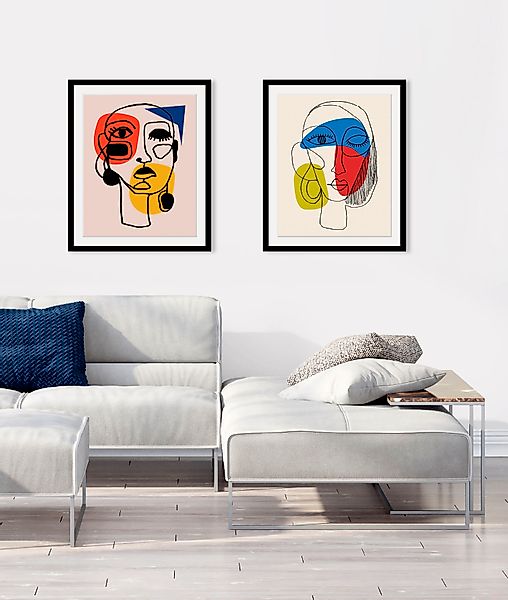 queence Bild »Patrischa«, Abstrakt-Kunst-Gemälde-Figuren-Modern-Gesicht, (1 günstig online kaufen