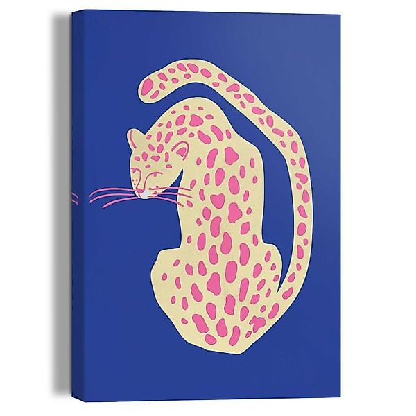 Wandbild BLUE PINK CAT Giclee on Canvas ca. 20x30 cm GCN92909 günstig online kaufen