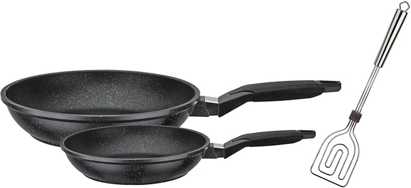 GSW Pfannen-Set »Titanium Granit« Aluminiumguss Set, je 1 Pfanne Ø 20/28cm, günstig online kaufen
