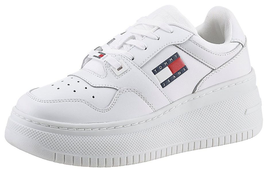 Tommy Jeans TJW RETRO BASKET FLATFORM ESS Plateausneaker mit Logoschriftzug günstig online kaufen