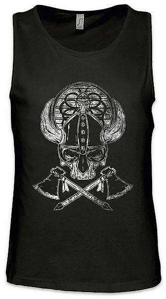 Urban Backwoods Tanktop Viking Skull II Ärmelloses T-Shirt Runen Runes Walh günstig online kaufen