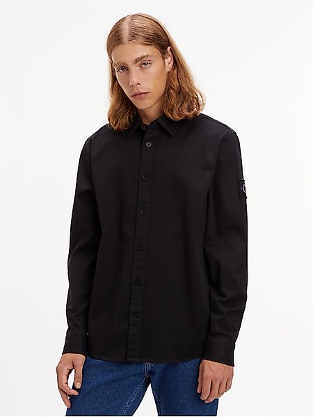 Calvin Klein Jeans Langarmhemd MONOLOGO BADGE günstig online kaufen