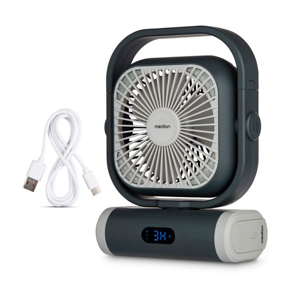 Medion® Akku-Ventilator MEDION LIFE Camping Ventilator günstig online kaufen