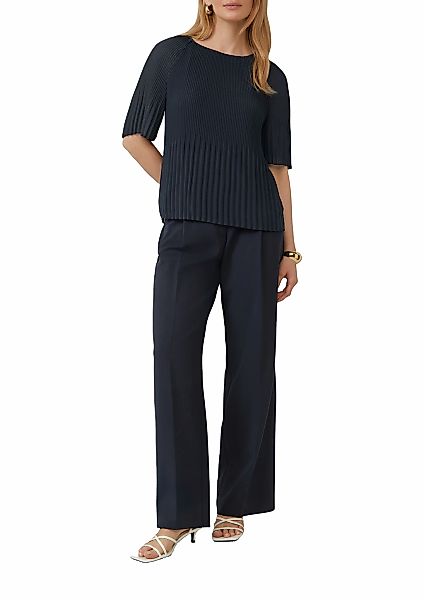s.Oliver BLACK LABEL Kurzarmbluse mit Struktur günstig online kaufen