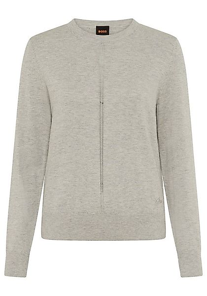 BOSS ORANGE Strickpullover Finguine Premium Damenmode mit Ajour-Dekor, Rund günstig online kaufen