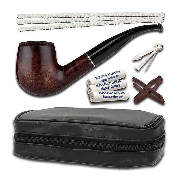 Coumo Tabakbeutel Pfeifen Einsteiger Set, Pfeifentasche, Pfeife und Zubehör günstig online kaufen