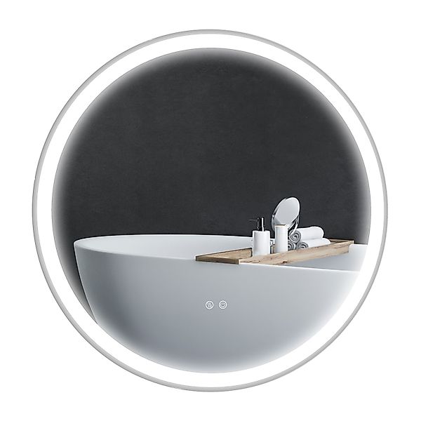 Kleankin Spiegel Badezimmerspiegel, Badspiegel mit LED günstig online kaufen